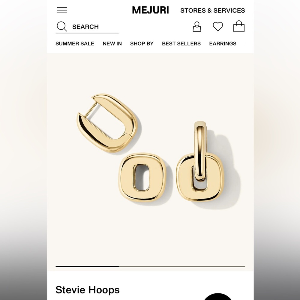 Mejuri Gold Stevie Hoop Earrings